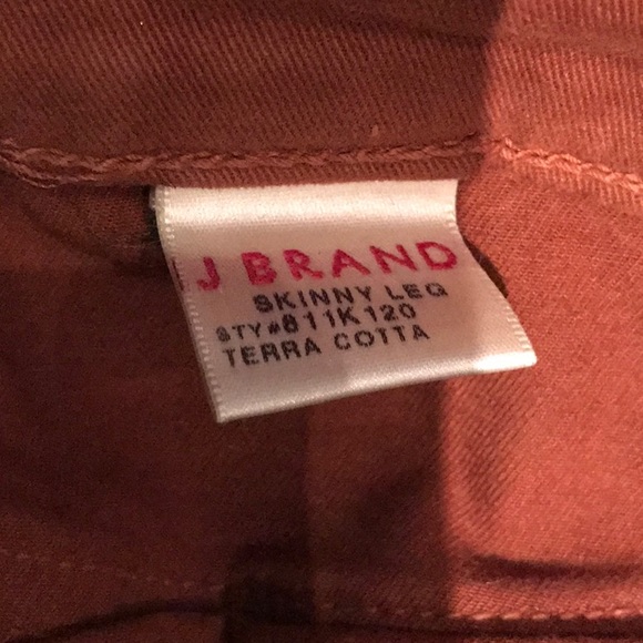 J Brand Skinny 811 in Terra-cotta - Picture 4 of 5